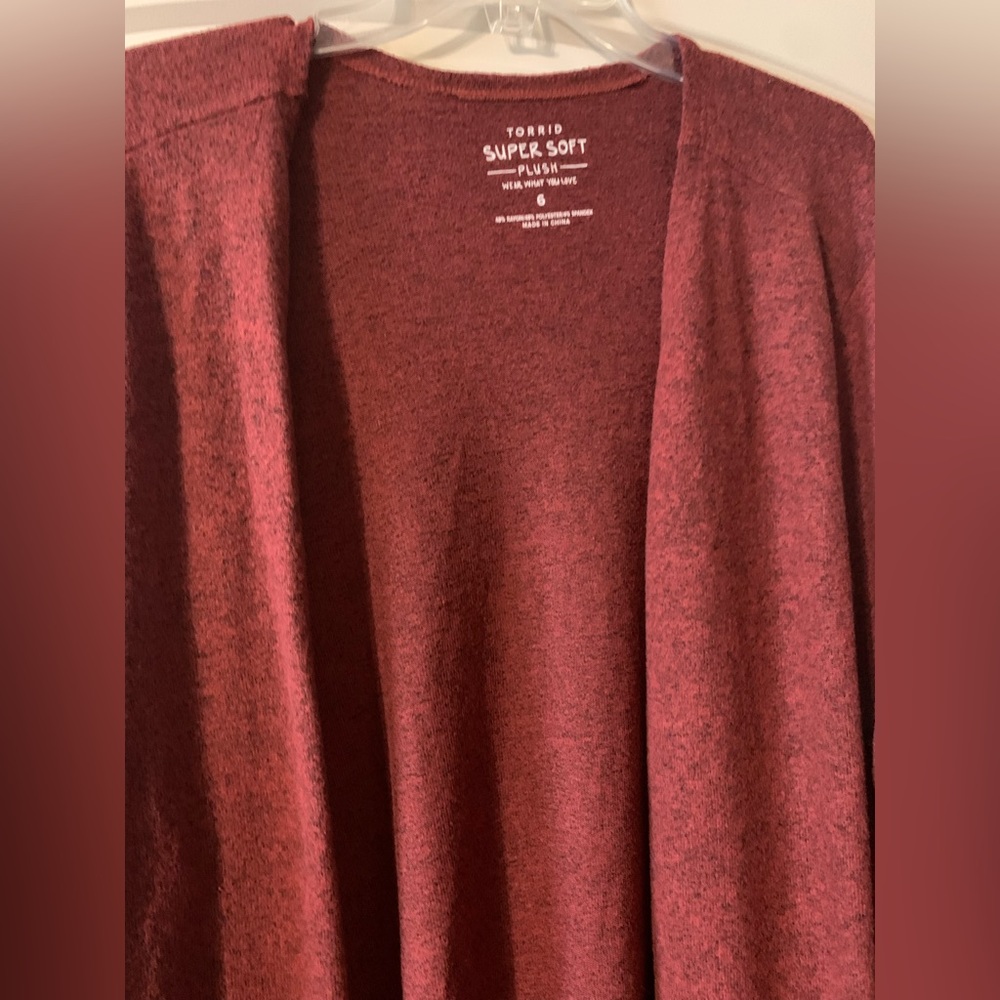 Torrid Super Soft Plush Duster Open Front - image 4